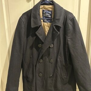 American Eagle Outfitters Charcoal Peacoat